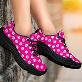 Paw Print Hot Pink Chunky Sneakers