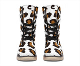 Leopard Print Polar Boots