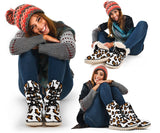 Leopard Print Polar Boots